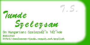 tunde szelezsan business card